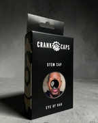 Crank Caps Eye of Rah stem cap retail packaging box