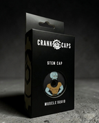 Crank Caps Muscle Squid stem cap retail packaging box