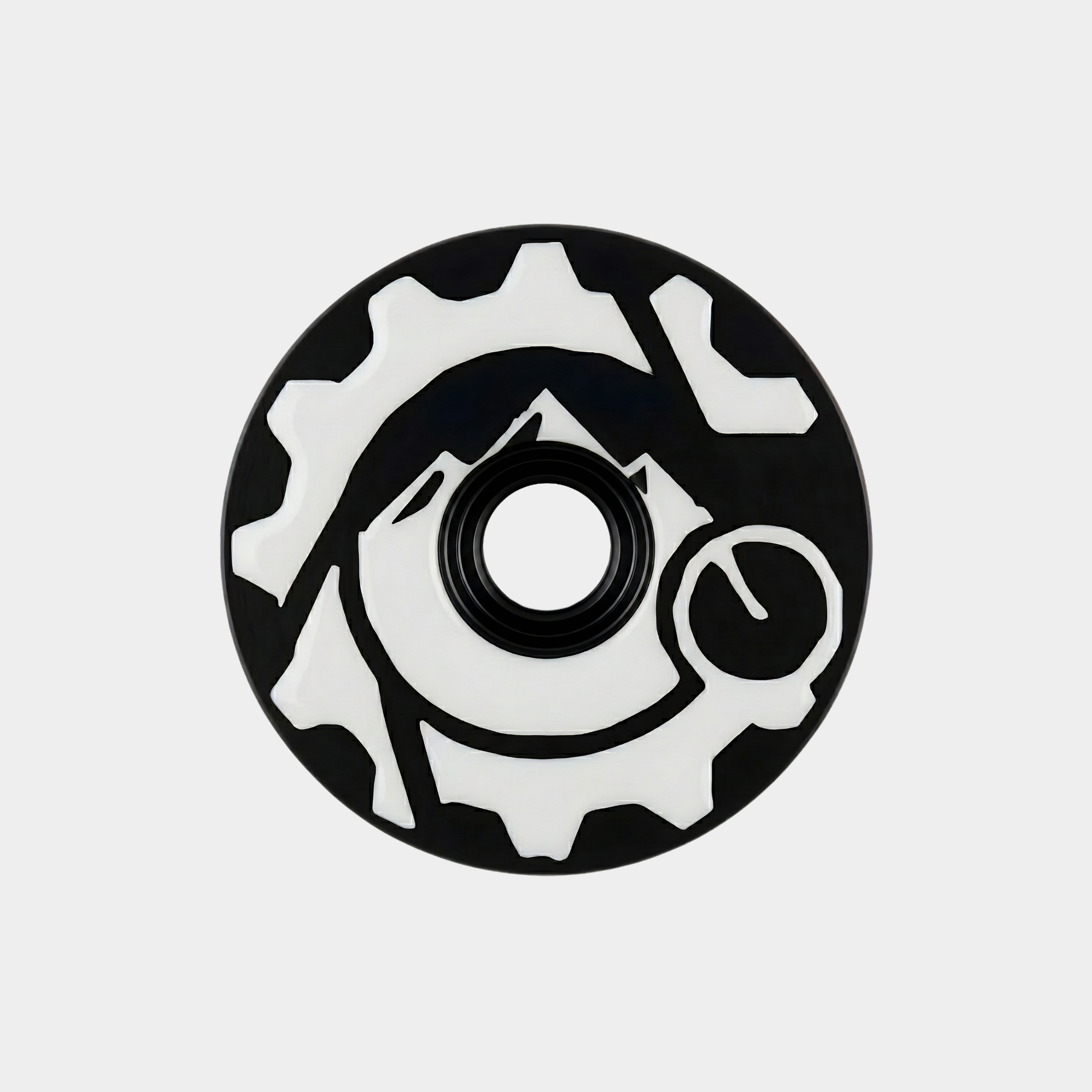 Crank Caps Mt Sprock laser engraved aluminum bike stem cap main product view