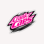 Electric MTB Sticker – Crank Caps on a white background