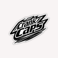 Shred MTB Sticker by Crank Caps on a white background