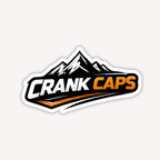 Summit MTB Sticker by CrankCaps on a white backgrounf